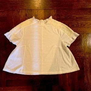 Free People Whitr Mock Neck T-Shirt